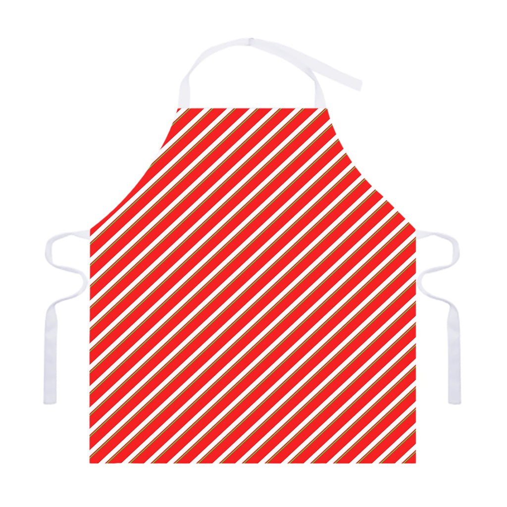 Candy Cane Stripe Pattern Print Adjustable Apron