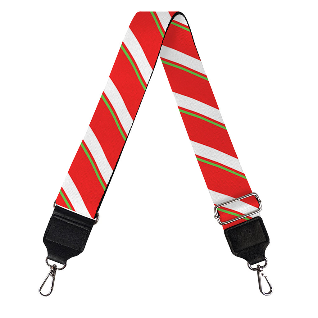 Candy Cane Stripe Pattern Print Bag Strap
