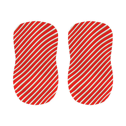 Candy Cane Stripe Pattern Print Bar Stool Covers