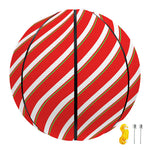 Candy Cane Stripe Pattern Print Basketball