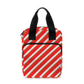 Candy Cane Stripe Pattern Print Bible Tote Bag