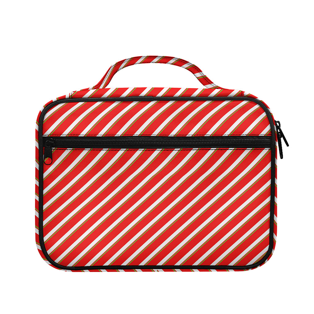 Candy Cane Stripe Pattern Print Briefcase Bible Bag