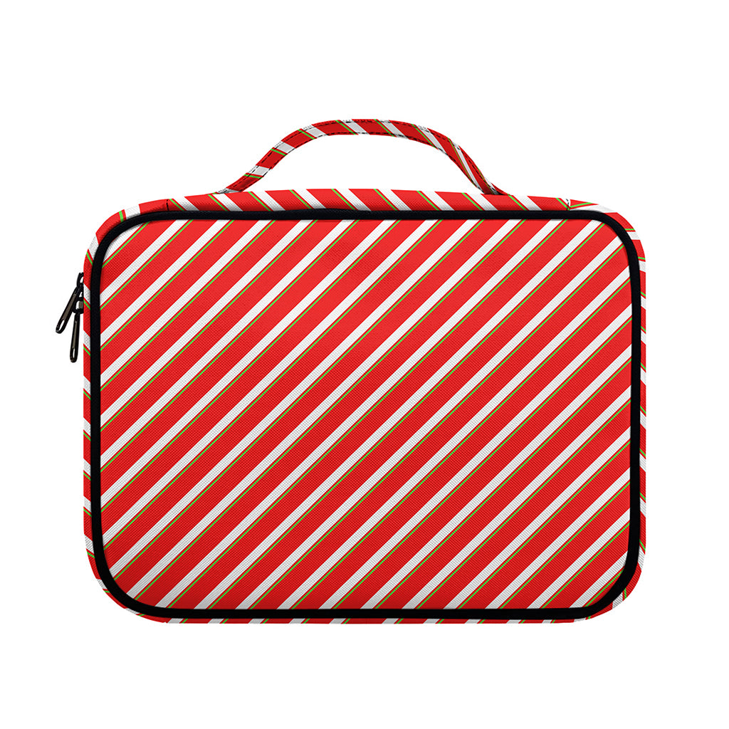Candy Cane Stripe Pattern Print Briefcase Bible Bag