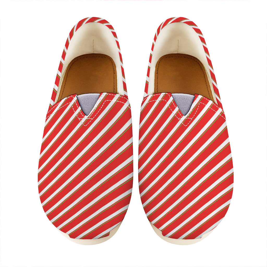 Candy Cane Stripe Pattern Print Casual Shoes