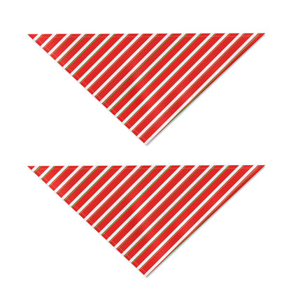 Candy Cane Stripe Pattern Print Dog Bandana