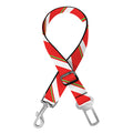 Candy Cane Stripe Pattern Print Dog Seat Belt
