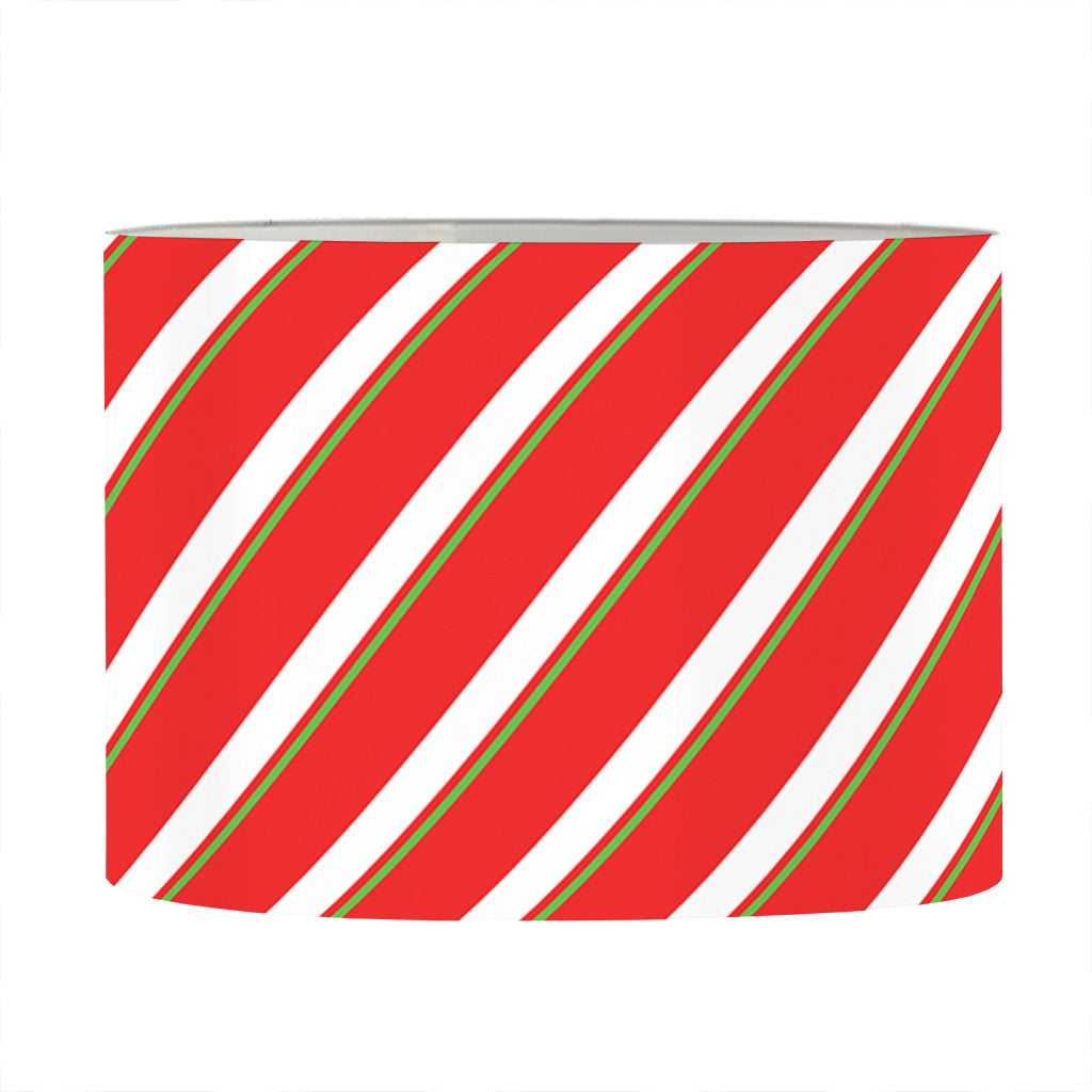 Candy Cane Stripe Pattern Print Drum Lamp Shade