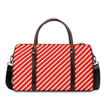 Candy Cane Stripe Pattern Print Duffle Bag