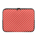 Candy Cane Stripe Pattern Print Laptop Sleeve