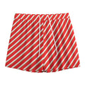 Candy Cane Stripe Pattern Print Mesh Shorts