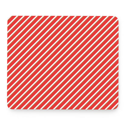 Candy Cane Stripe Pattern Print Mouse Pad