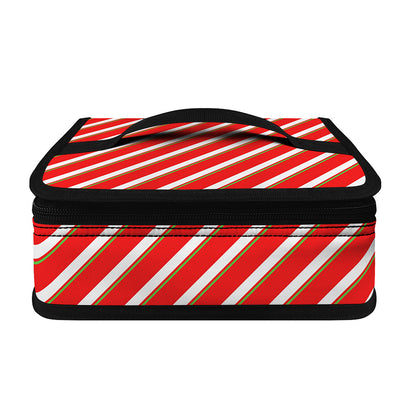 Candy Cane Stripe Pattern Print Small Lunch Bag