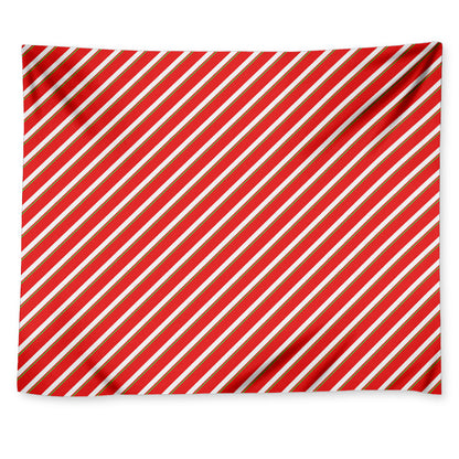 Candy Cane Stripe Pattern Print Tapestry