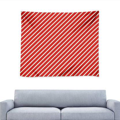 Candy Cane Stripe Pattern Print Tapestry