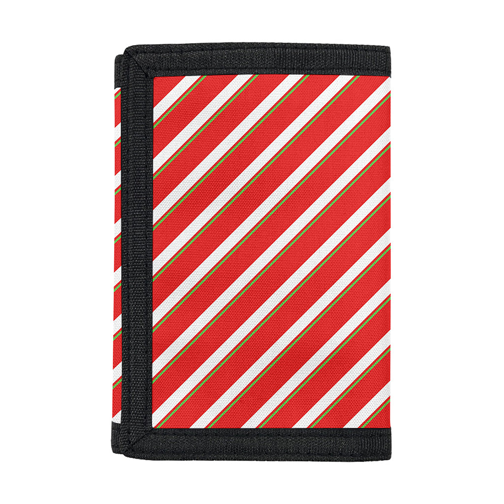 Candy Cane Stripe Pattern Print Trifold Wallet