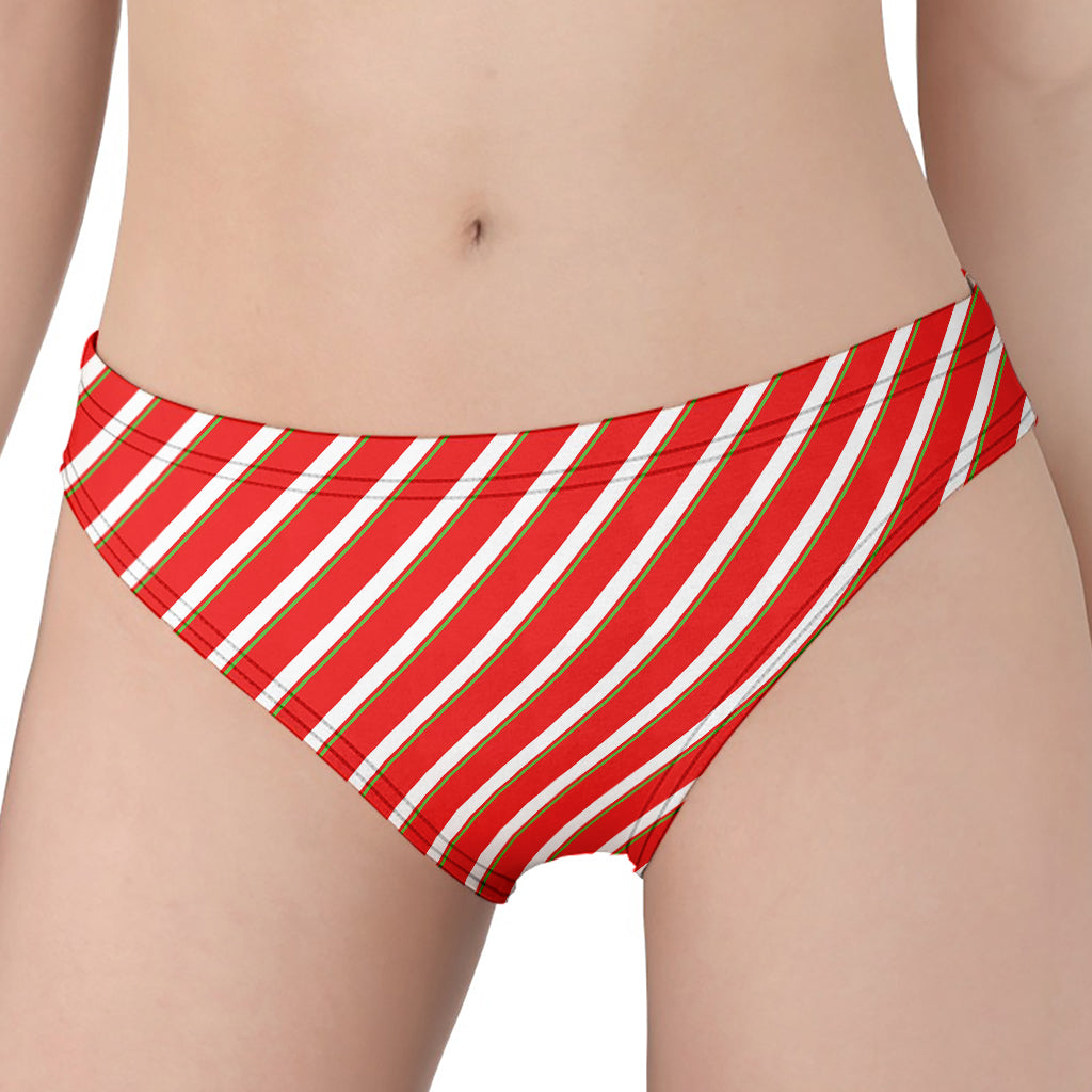 Candy Cane Stripe Pattern Print Women's Panties