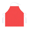 Candy Cane Striped Pattern Print Adjustable Apron