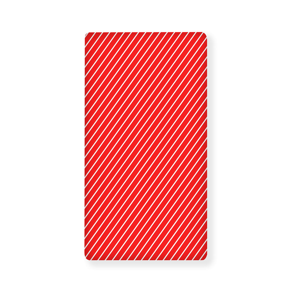 Candy Cane Striped Pattern Print Baby Crib Sheet