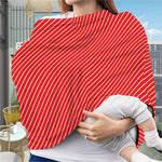 Candy Cane Striped Pattern Print Baby Seat Cover