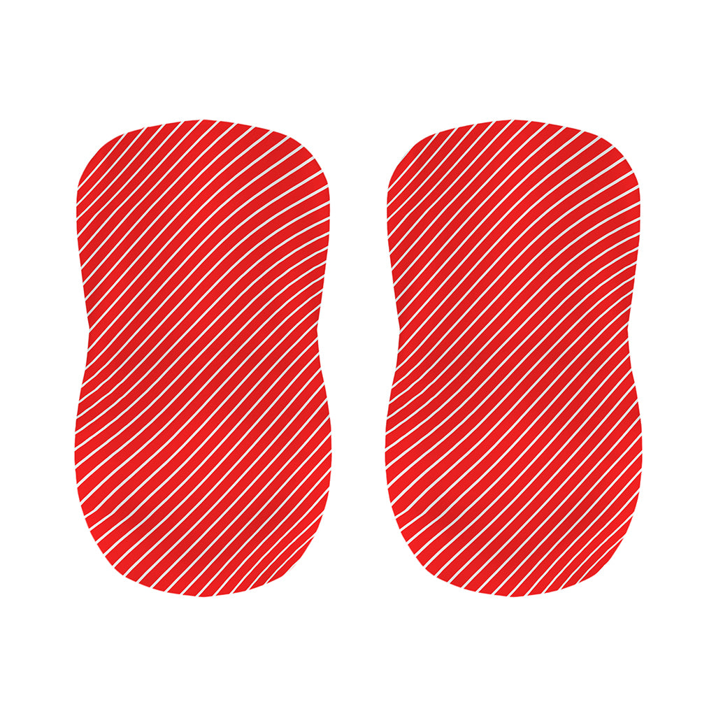 Candy Cane Striped Pattern Print Bar Stool Covers