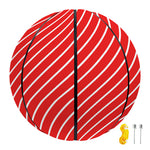 Candy Cane Striped Pattern Print Basketball