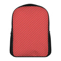 Candy Cane Striped Pattern Print Casual Backpack