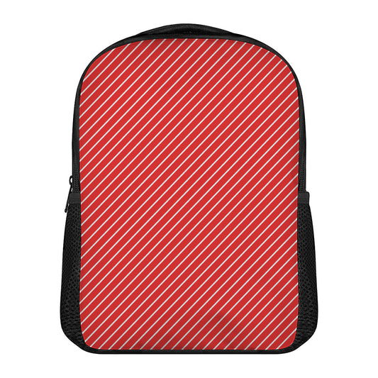 Candy Cane Striped Pattern Print Casual Backpack