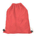 Candy Cane Striped Pattern Print Drawstring Bag
