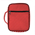 Candy Cane Striped Pattern Print Front Pocket Bible Bag