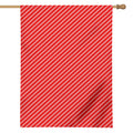 Candy Cane Striped Pattern Print House Flag