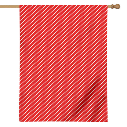 Candy Cane Striped Pattern Print House Flag