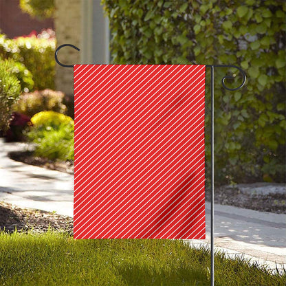 Candy Cane Striped Pattern Print House Flag