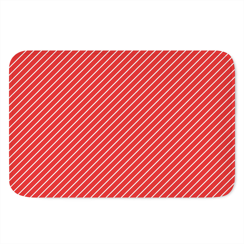Candy Cane Striped Pattern Print Indoor Door Mat