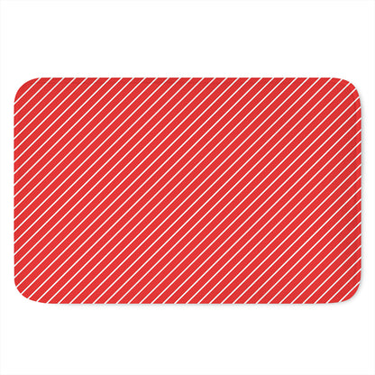 Candy Cane Striped Pattern Print Indoor Door Mat