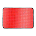 Candy Cane Striped Pattern Print Kitchen Mat