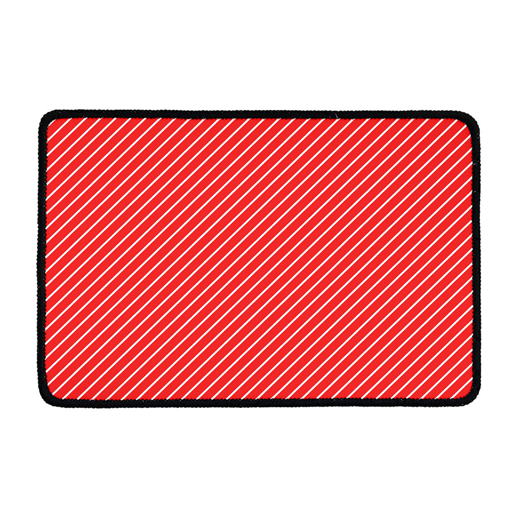 Candy Cane Striped Pattern Print Kitchen Mat