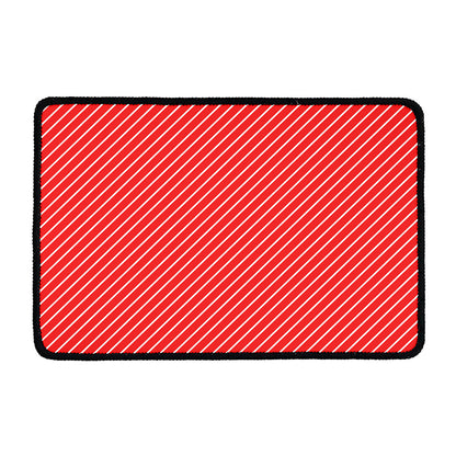 Candy Cane Striped Pattern Print Kitchen Mat