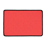 Candy Cane Striped Pattern Print Kitchen Mat