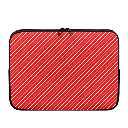 Candy Cane Striped Pattern Print Laptop Sleeve