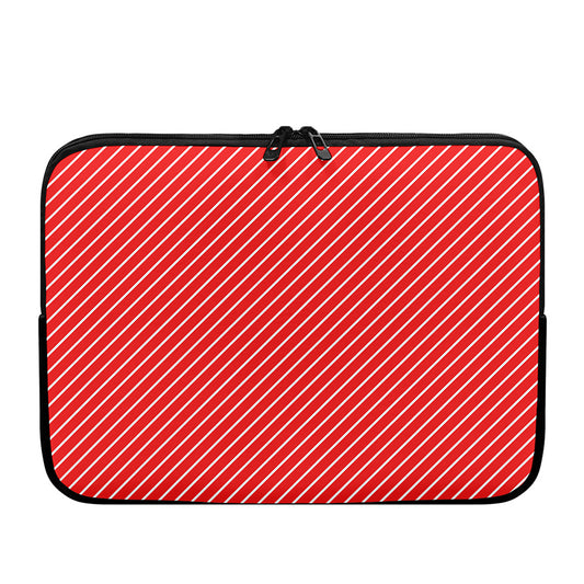 Candy Cane Striped Pattern Print Laptop Sleeve