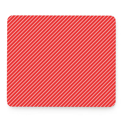Candy Cane Striped Pattern Print Mouse Pad