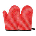 Candy Cane Striped Pattern Print Oven Mitts
