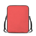 Candy Cane Striped Pattern Print Rectangular Crossbody Bag