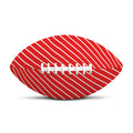Candy Cane Striped Pattern Print Rugby Ball
