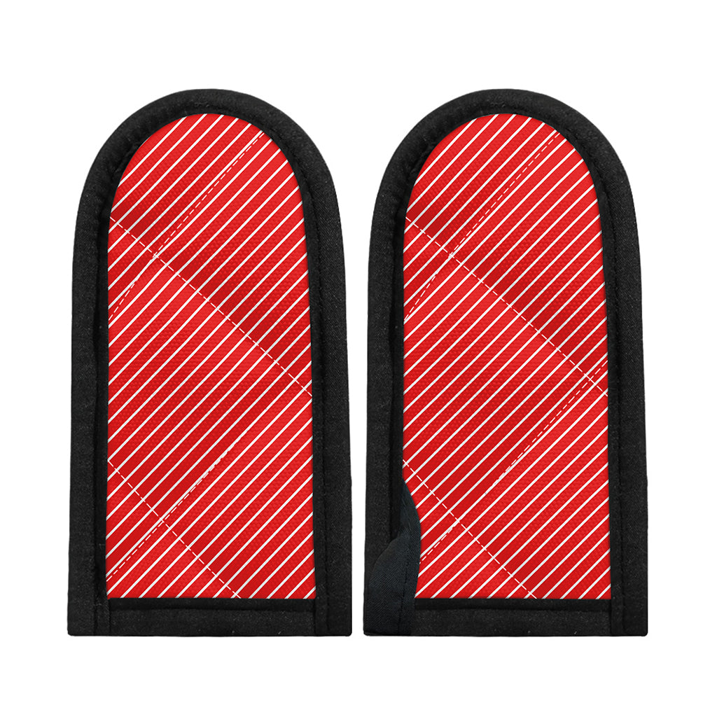 Candy Cane Striped Pattern Print Skillet Handle Cover
