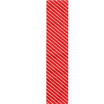 Candy Cane Striped Pattern Print Table Runner