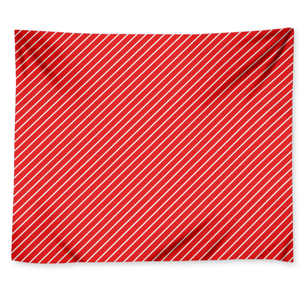 Candy Cane Striped Pattern Print Tapestry