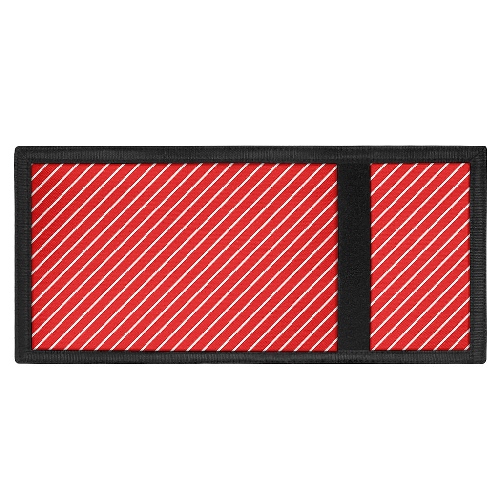 Candy Cane Striped Pattern Print Trifold Wallet