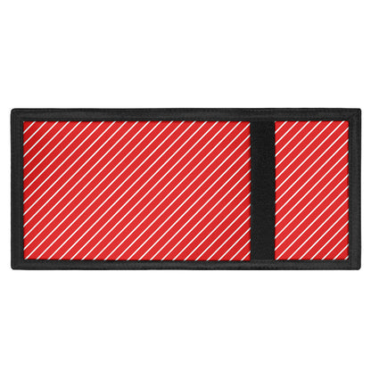 Candy Cane Striped Pattern Print Trifold Wallet