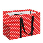 Candy Cane Striped Pattern Print Utility Tote Bag